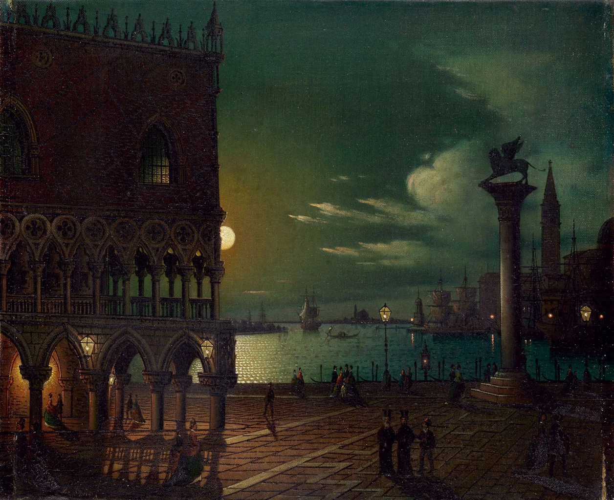 S. Marco a Venezia al Chiaro di Luna - attribuito